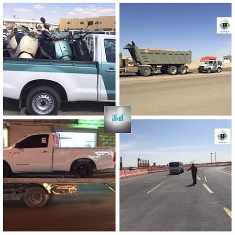 "مرور القريات" يضبط مفحطي "حي المطار" وعدداً من مخالفي السرعة