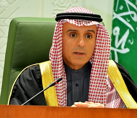 "الجبير": السعودية تعمل إلى جانب المجتمع الدولي ومنظماته الرسمية لتحقيق السلام العالمي