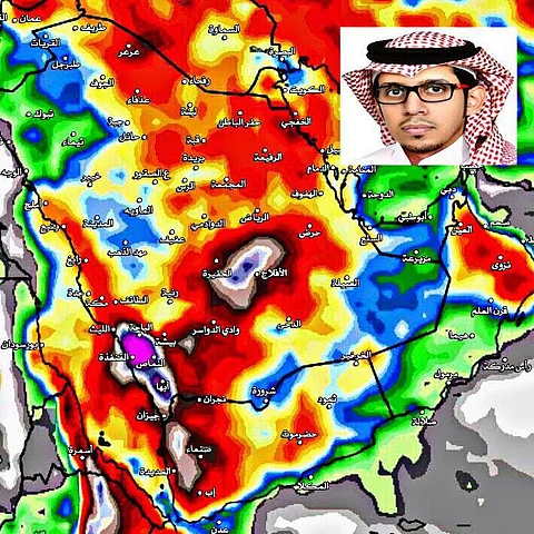 "الجهني": حالات مطرية تغمر مناطق السعودية بعد حالة "عالية" التاريخية