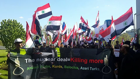 مظاهرة حاشدة في فيينا للتنديد باستمرار الاحتلال الفارسي للأحواز