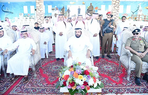 شاهد.. انطلاق سباق "صيد الحريد" في فرسان وسط أهازيج وفعاليات تراثية