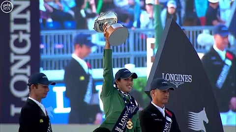 الفارس الشربتلي يحقق شوط الجائزة الكبرى ببطولة جلوبال الدولية بالصين