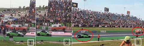 شاهد.. كيف هزمت شاحنة مزرعةٍ عرش "لامبورجيني" في 6 ثوانٍ