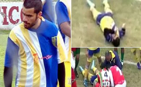 بالفيديو.. ضربة رأس تودي بحياة لاعب كرة قدم أرجنتيني