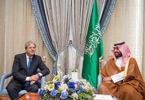 ولي ولي العهد يبحث مع وزير الخارجية الإيطالي مستجدات الأوضاع