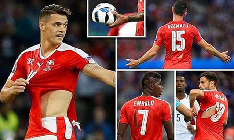 بالفيديو.. تمزّق 4 قمصان وانفجار كرة في مباراة فرنسا وسويسرا