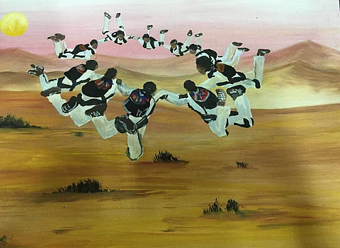 كشاف من "وادي الدواسر" يفوز بجائزة عربية في الرسم لعام 2016
