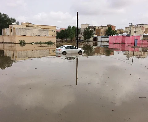 شاهد.. هذه هي أحياء أبو عريش عقب الأمطار