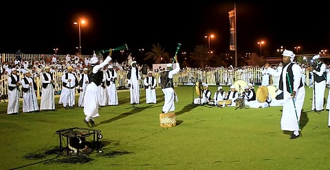 انطلاق مسابقة الفنون الشعبية بسوق عكاظ بمشاركة "رابغ"