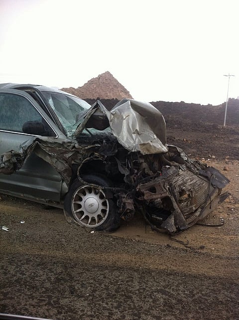 شاهد.. تقاطع "عدان –دوينة" بطريق العيص أملج يشهد حوادث مميتة