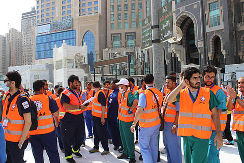 1400 متطوع ومتطوعة يباشرون العمل الإسعافي لخدمة الحجاج