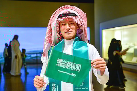 "أسامة الياباني": السعوديون شعب لطيف.. وسعيد بمشاركتكم اليوم الوطني