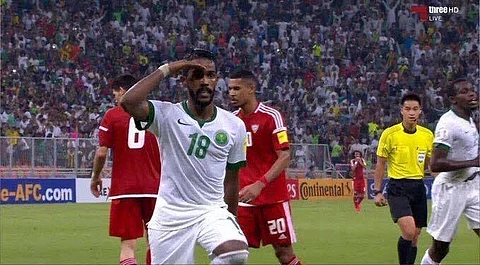 "الآسيوي": العابد نجم مباراة السعودية والإمارات