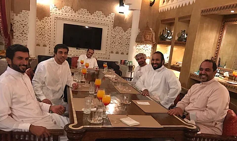 ولي ولي العهد يجتمع بأعضاء هيئة الشؤون الاقتصادية والتنموية الخليجية بالرياض