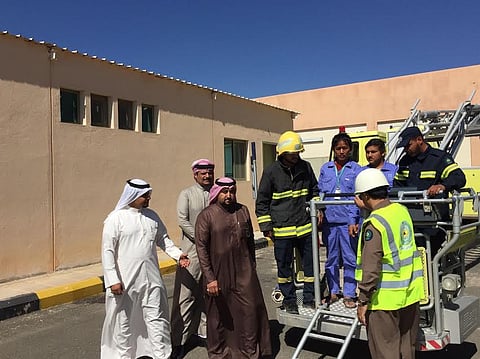 مستشفى محافظة بدر الجنوب ينفذ فرضية حريق وهمي