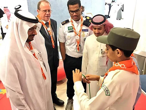 شاهد.. الكشافة السعودية تشارك في اليوم العالمي للطفل