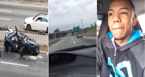 شاهد .. مفحط أمريكي يتعرَّض لحادث مروّع ويبثّه على الهواء