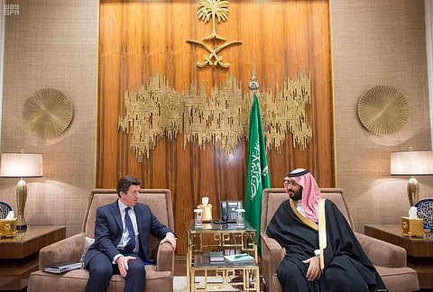ولي ولي العهد يستعرض التطوُّرات الإقليمية والدولية مع نائب مستشار الأمن الوطني البريطاني