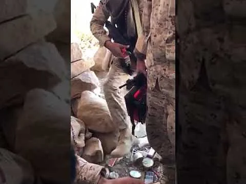 شاهد.. أبطال الحد الجنوبي يستولون على ألغام الحوثي ويفجِّرونها