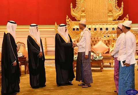 سفير خادم الحرمين لدى ميانمار يقدم أوراق اعتماده