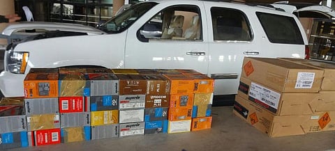 "الجمارك" تُحبط تهريب ٩ آلاف طلقة شوزن في منفذ الخفجي