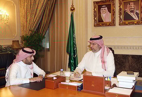 عبدالله بن مساعد يلتقي المحكم المعتمد في محكمة التحكيم الرياضية الدولية
