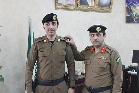 مدير مرور نجران يُقلد "الوادعي" رتبته الجديدة
