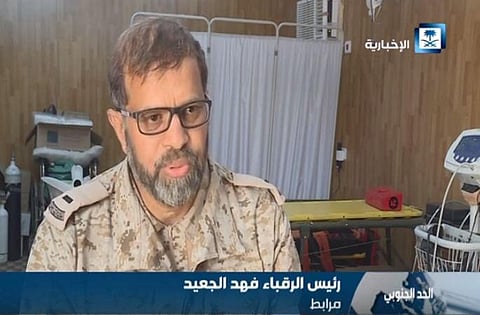 بالفيديو.. مرابط على الحد الجنوبي يُرزق بأول مولود له بعد 14 عامًا من الزواج بعد أسبوع من مرابطته