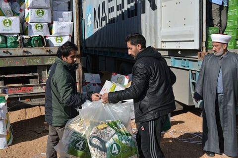 الحملة السعودية توزع المساعدات الإغاثية على 3900 مستفيد سوري في لبنان