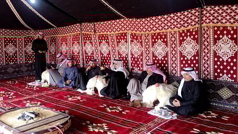 شاهد.. "تنمية طبرجل" تستقبل كبار السن في "بيت الشَّعر"