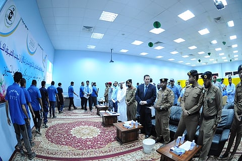 بالصور..سجون جازان تحتفى بـ 96 نزيلاً حصلوا على الشهادة المهنية