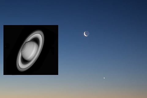 "فلكيّة جدة": القمر سيقع قرب "كوكب الحلقات" فجر الثلاثاء