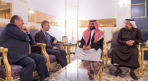 ولي ولي العهد يبحث الفرص الاستثمارية مع مدير "ثيرد بوينت" والرئيس التنفيذي لـ"داوكيميكال"