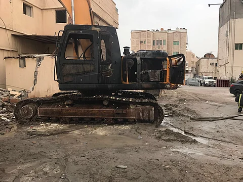 تعرض آلية لشركة مقاولات لإطلاق نار في "مسورة العوامية"