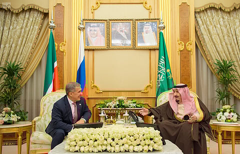 خادم الحرمين الشريفين يستقبل رئيس تتارستان