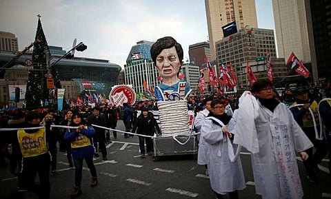 المعارضة الكورية تطالب بسرعة محاكمة "بارك" وتفتيش القصر الرئاسي