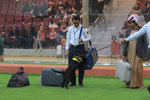 شاهد إبهار الجمارك بـ"الجنادرية".. الكلب البوليسي يخلّص رهائن ويهاجم مجرماً