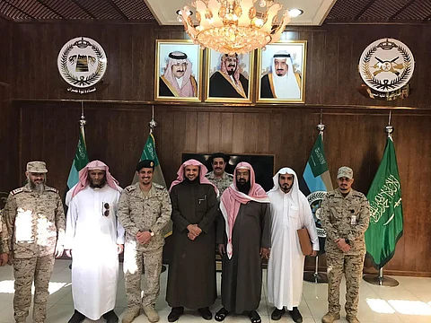 دعاة فرع وزارة الشؤون الإسلامية في مكة يزورون قيادة قوة نجران