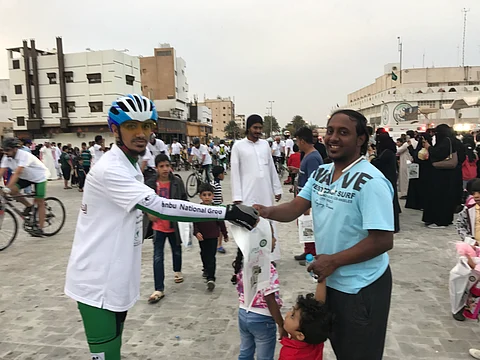 مسيرة لـ"دراجي ينبع والمدينة" للتوعية بالسرطان في المنطقة التاريخية