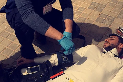 الهلال الأحمر بالرياض ينفذ فَرَضية مع الخطوط الحديدية