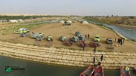 شاهد من الجو .. عمليات البحث تتواصل عن "الفتاة اليمنية" المفقودة بوادي الحائر