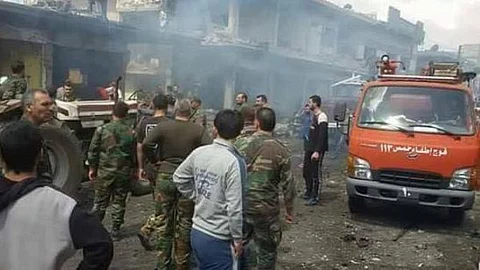 42 قتيلاً في عمليتيْن انتحاريتيْن بحمص بينهم رئيس فرع الأمن العسكري