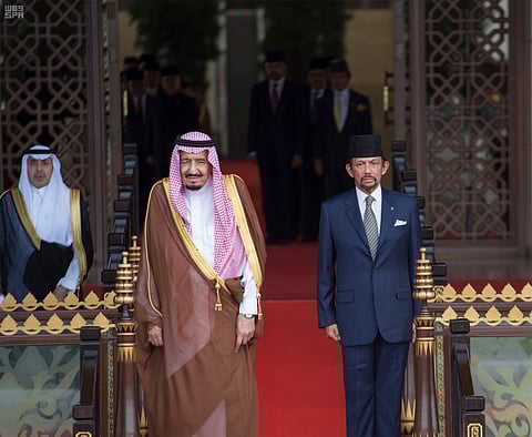 بيان مشترك عقب زيارة الملك لبروناي.. تنشيط الاتفاقية ودعم لشرعية اليمن