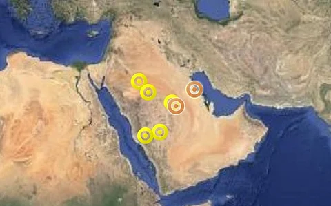 "الإنذار المبكّر": غبار الرياض يتواصل لـ 11 ظهراً والأمطار للتاسعة مساءً