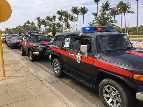 قوة أمن المنشآت بينبع تشارك في أسبوع المرور الخليجي