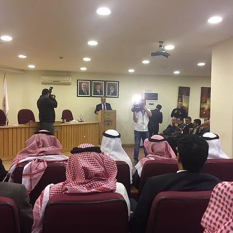 وفد رؤساء تحرير الصحف السعودية يزور نقابة الصحفيين الأردنيين