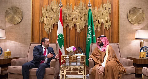 ولي ولي العهد يجتمع برئيس مجلس الوزراء اللبناني ويبحثان مستجدات الأوضاع الإقليمية