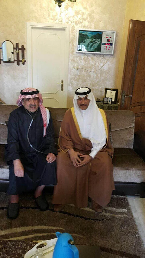 السفير السعودي في الأردن يزور الإعلامي الكبير غالب كامل