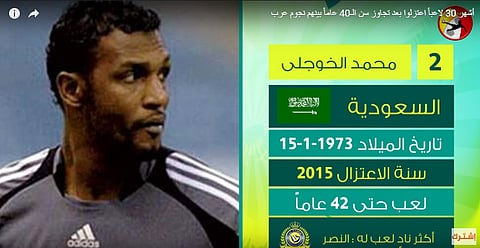 بالفيديو.. أشهر 30 لاعبًا في العالم اعتزلوا بعد الـ40 أحدهم "سعودي"