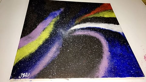 الطالبة "السليمي" تحصد جائزة الفن التشكيلي بعقلة الصقور